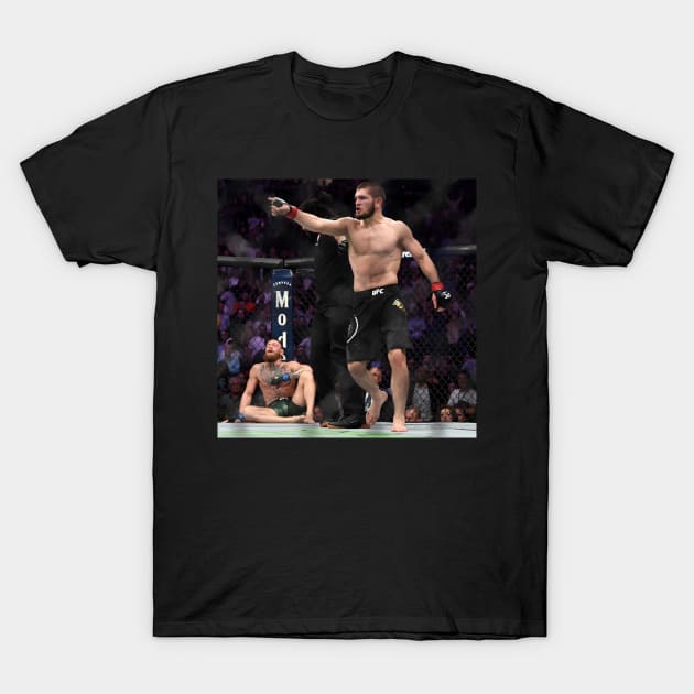 Khabib Nurmagomedov vs Conor McGregor T-Shirt by Fit-Flex